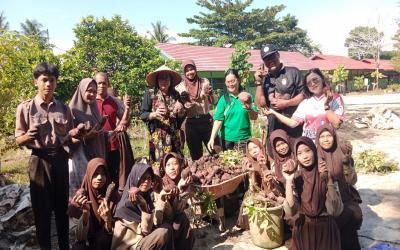 SMP Negeri 3 Selat Panen Ubi Jalar dari Program Project-Based Learning