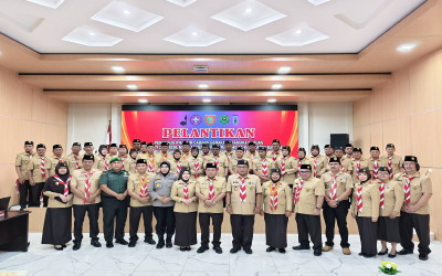 Bupati Kapuas Lantik Pengurus Kwarcab Pramuka 2025-2030 dan Lepas Kontingen Jamda