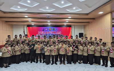 Bupati Kapuas Lantik Pengurus Kwarcab Pramuka 2025-2030 dan Lepas Kontingen Jamda